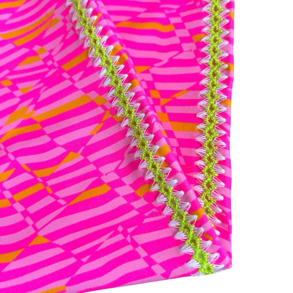 Offline by Aerie Pink/Orange/Neon Green Patterned 7/8 Leggings- C211 - Picture 4 of 6